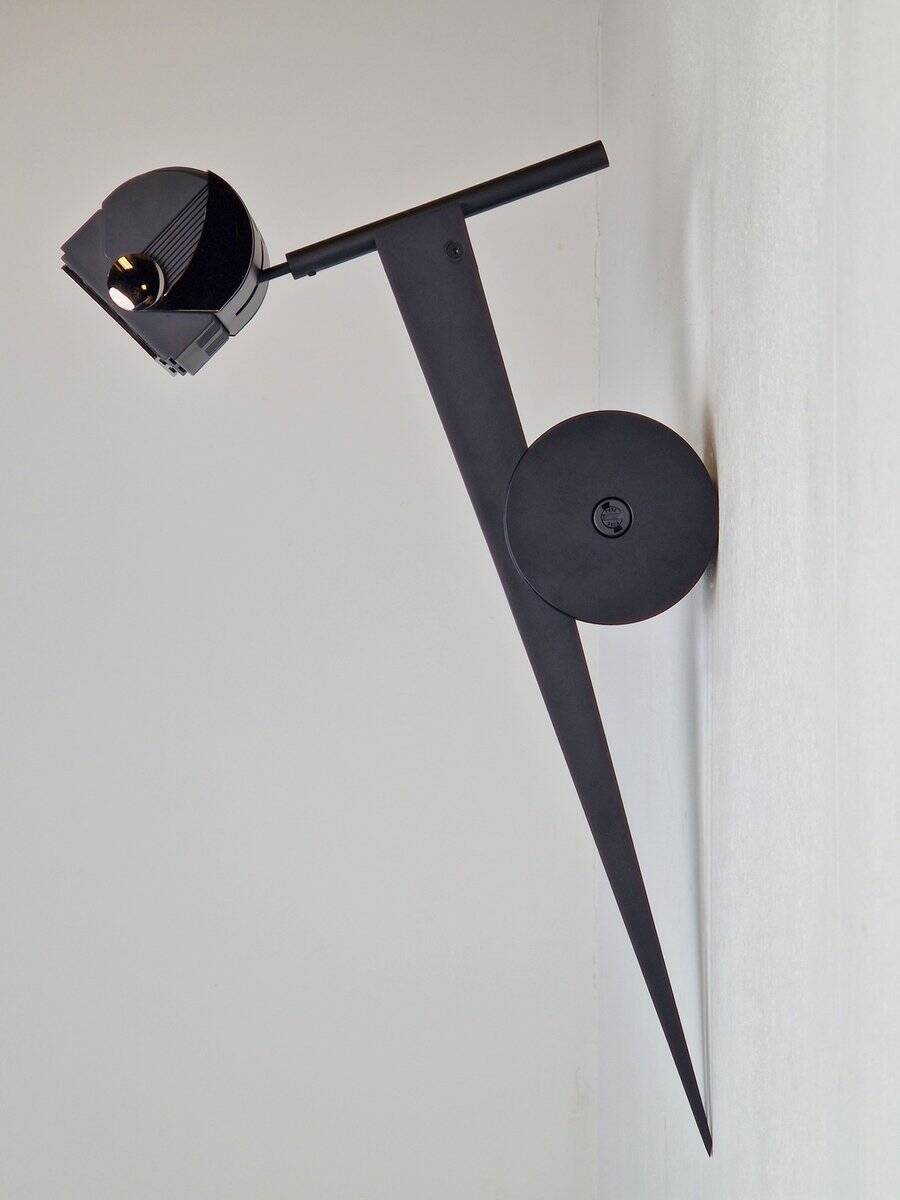 Postmodern Metal Wall Spot Lamp from Debsch Aster, Italy, 1980s