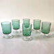 6 verres à pied Luminarc, modèle Suède n°5, calice vert
