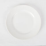2 dinner plates white Digoin & Sarreguemines n ° 6, 19th century
