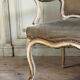 Louis XV bench in carved and painted wood, 18th century