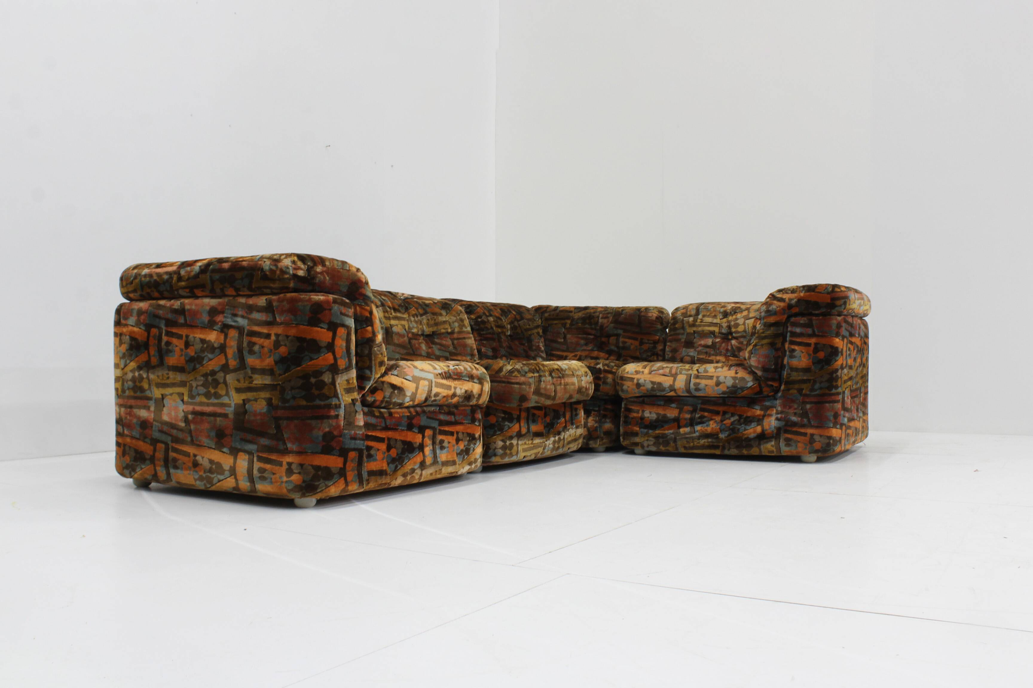 Canapé modulaire vintage des années 1970