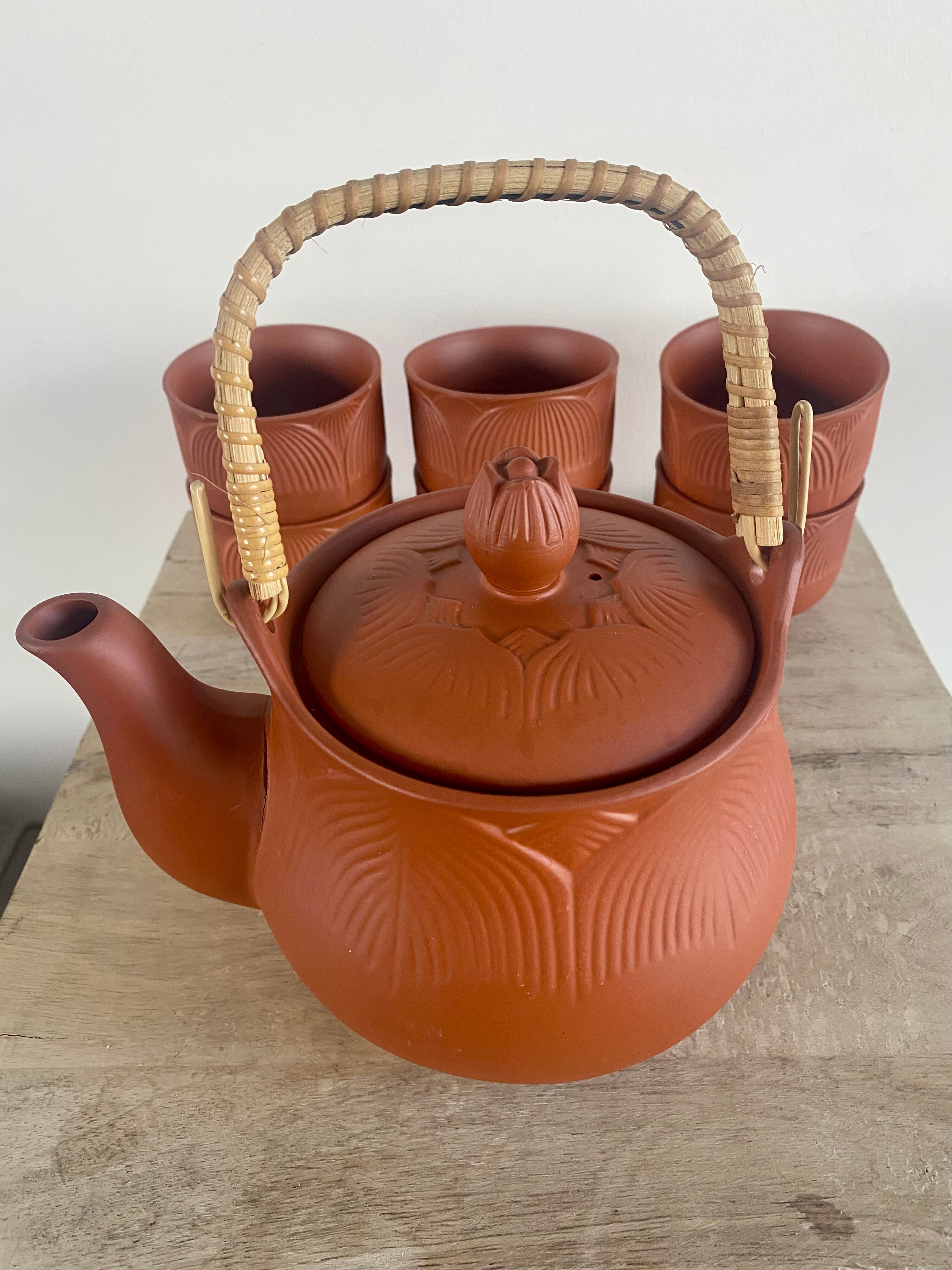 Terracotta tea set