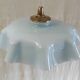 Suspension en verre opalin bleu ciel - mid.XXeme