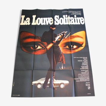 Affiche cinéma originale "La Louve Solitaire" Danièle Gaubert 120x160 cm 1968