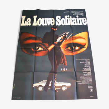 Original cinema poster "La Louve Solitaire" Danièle Gaubert 120x160 cm 1968