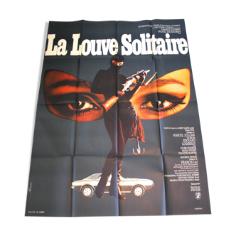 Affiche cinéma originale "La Louve Solitaire" Danièle Gaubert 120x160 cm 1968