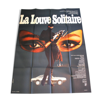 Original cinema poster "La Louve Solitaire" Danièle Gaubert 120x160 cm 1968