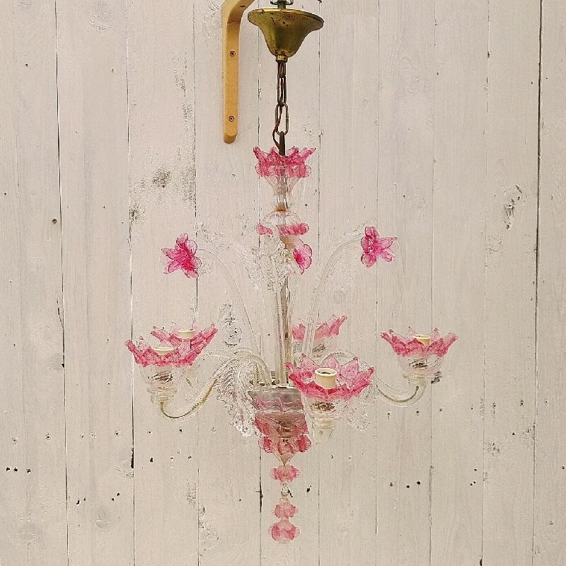 Murano glass chandelier romantic Casanova style