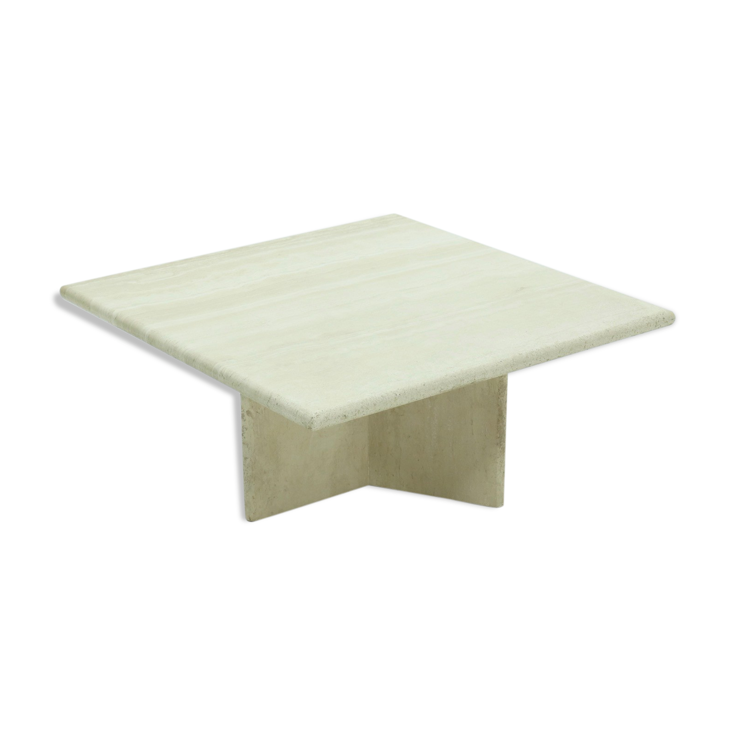 Italian modern travertine coffee table 1970