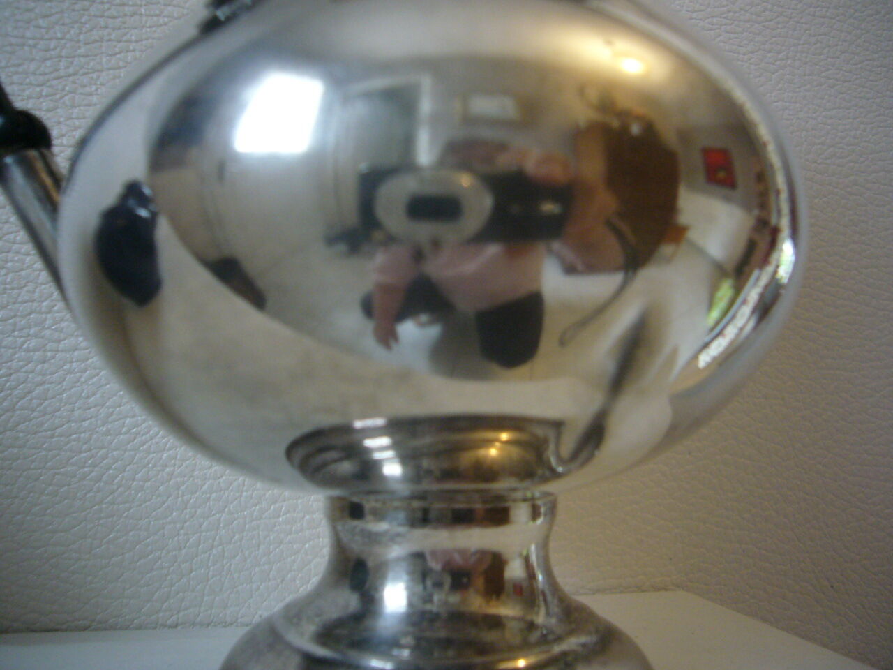 Silver metal art deco