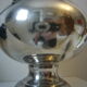 Silver metal art deco