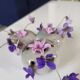 Vase pique flower signed