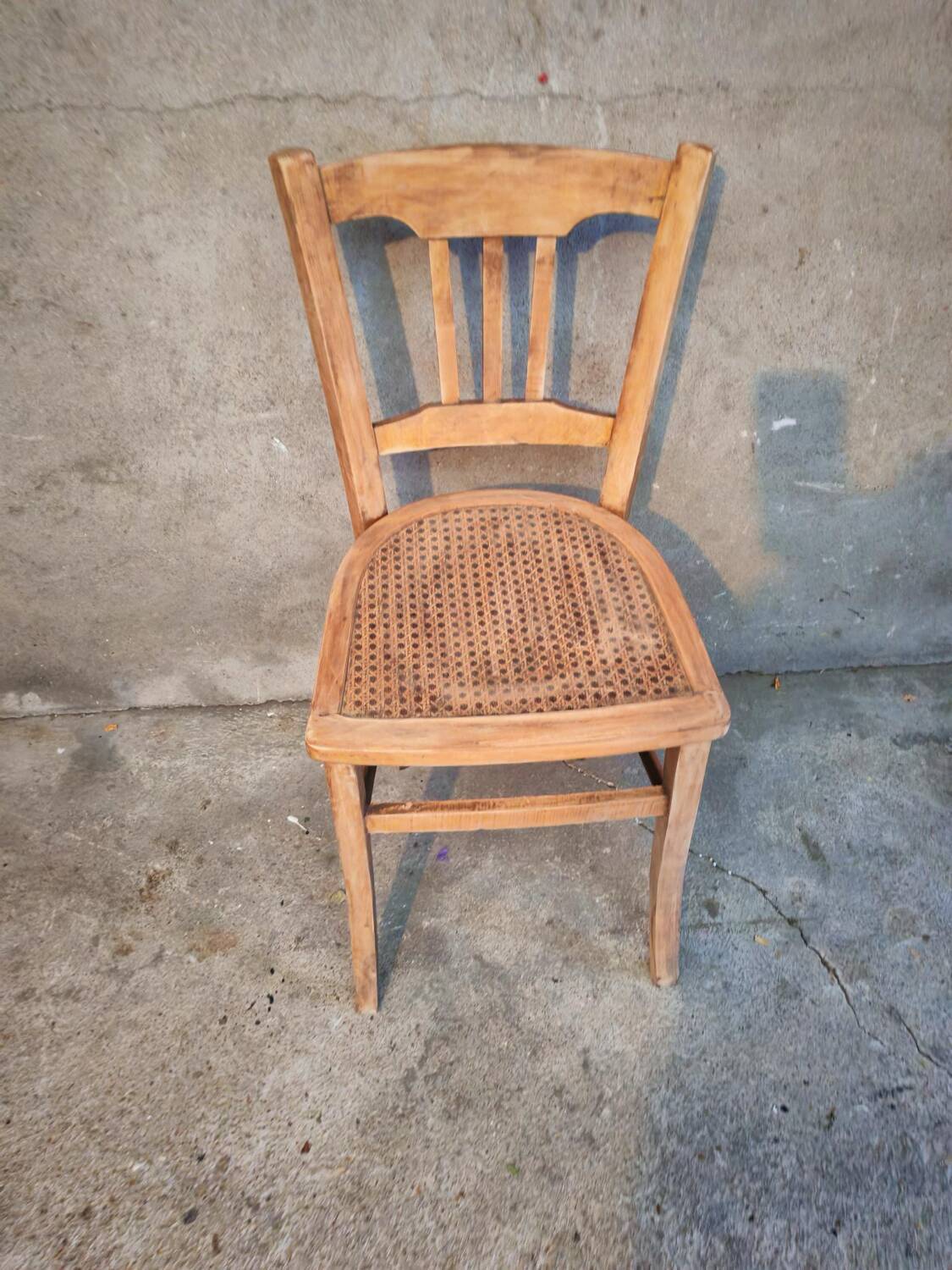 Cane bistro chair in the style of Thonet or Baumann
