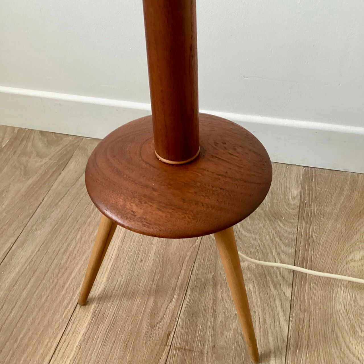 Scandinavian teak floor lamp