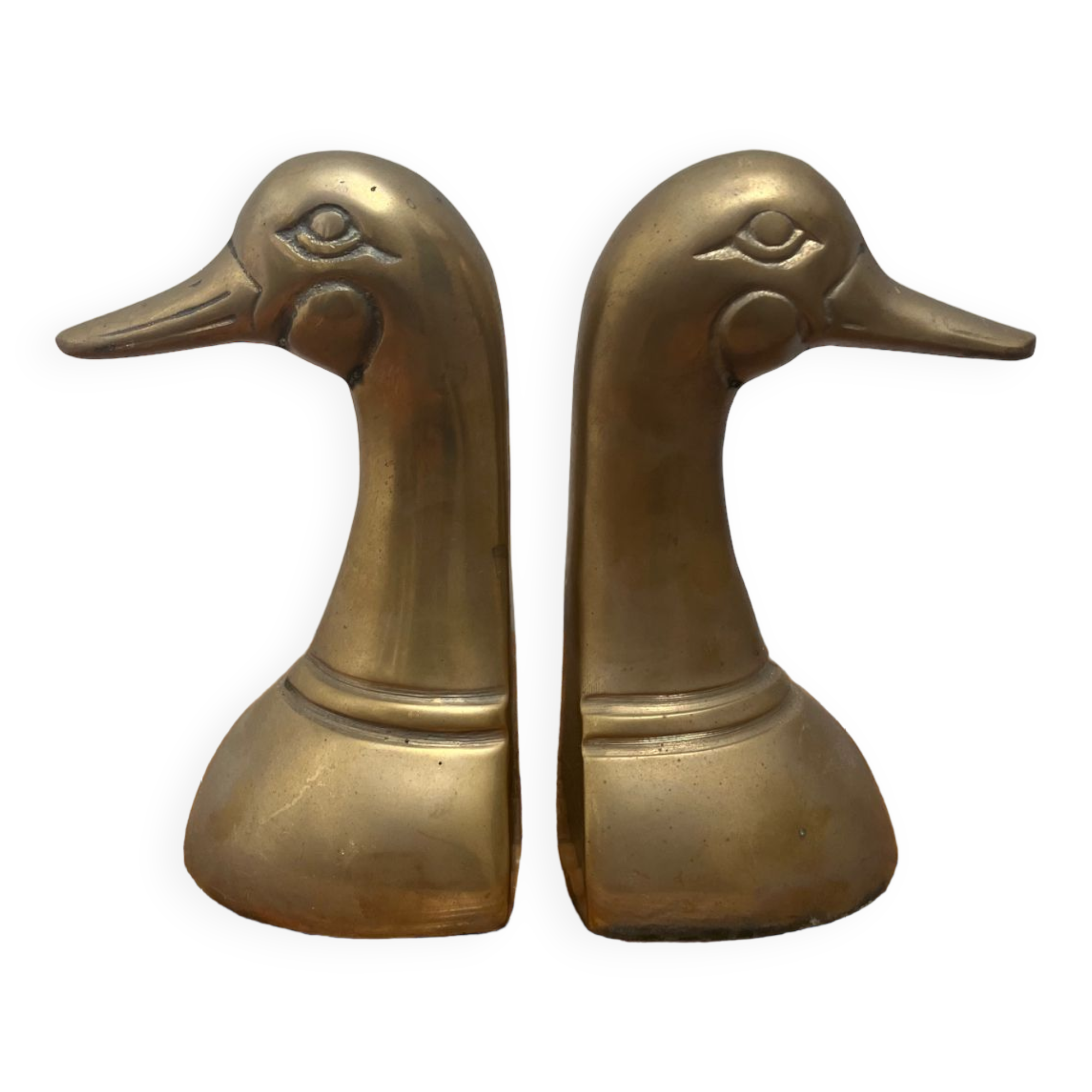 Brass Duck bookends