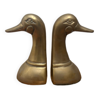 Brass Duck bookends