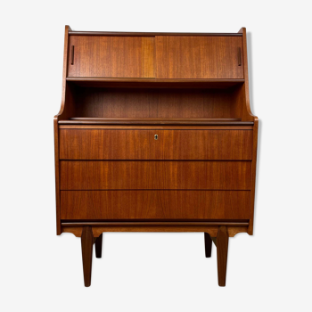 Vintage Scandinavian teak secretary, 60s