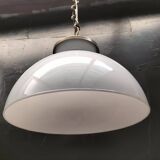 Large opaline pendant light