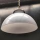 Large opaline pendant light