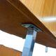 Vintage wooden storage cabinet with chrome legs