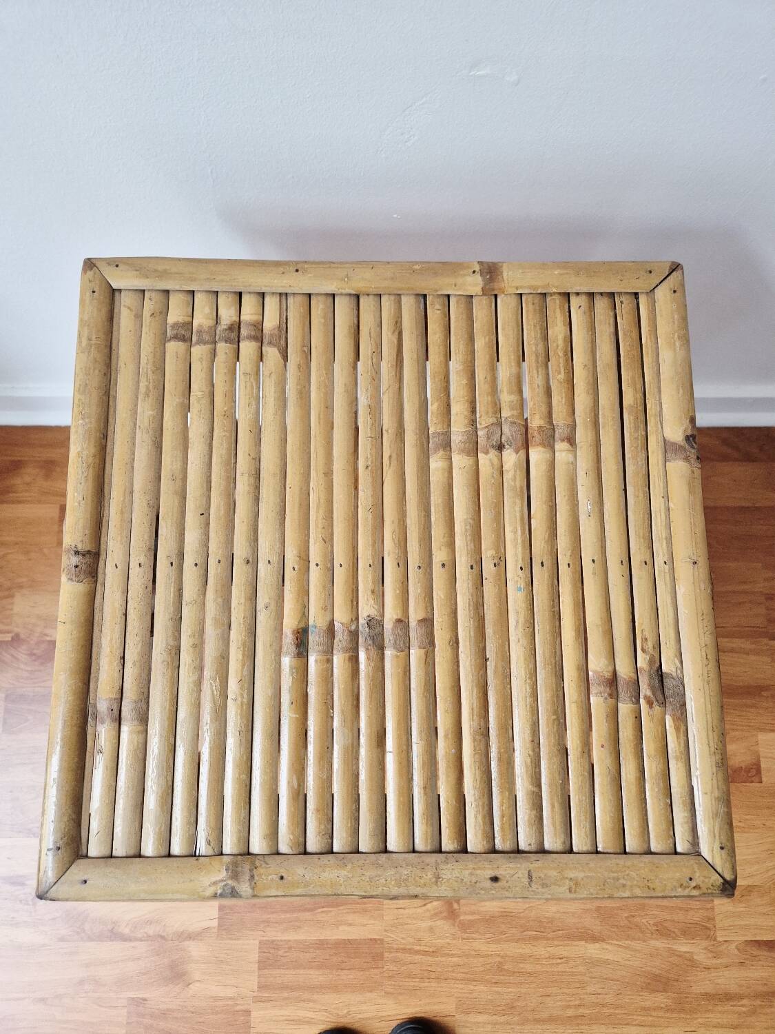 Vintage coffee table in bamboo and rattan '1970s – Bohemian/Exotic style