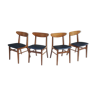 Lot of 4 Scandinavian chairs 210 by Farstrup Mobler, Denmark 1960s