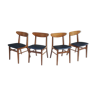 Lot de 4 chaises scandinaves 210 par Farstrup Mobler, danemark 1960s