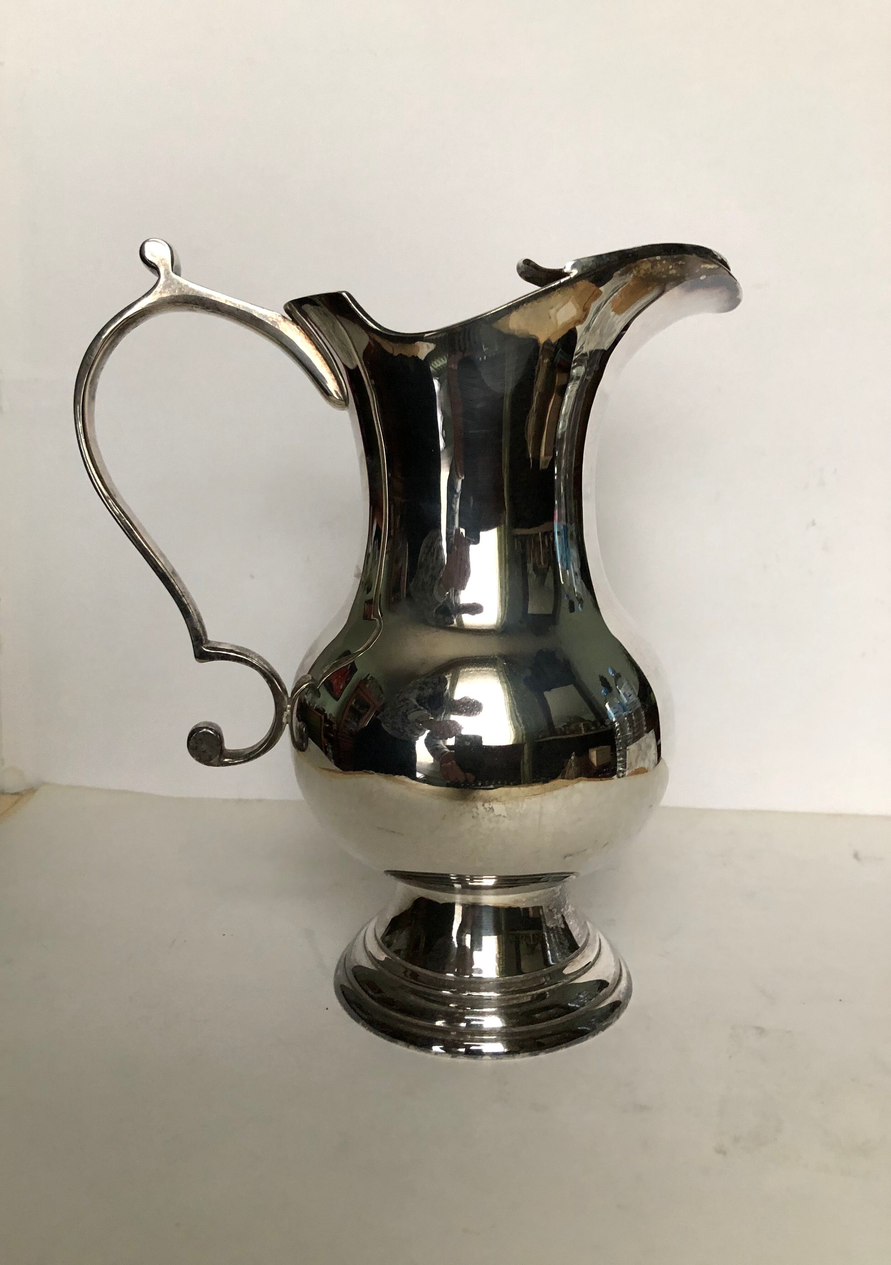 Silver metal pitcher