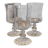 Grands verres cristal ciselé