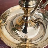 Pair of brass candle holders