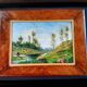 The river - oil on canvas 20th century