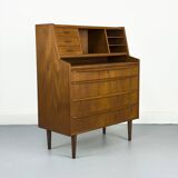 Secrétaire en teck de Chr. Møller, années 1960