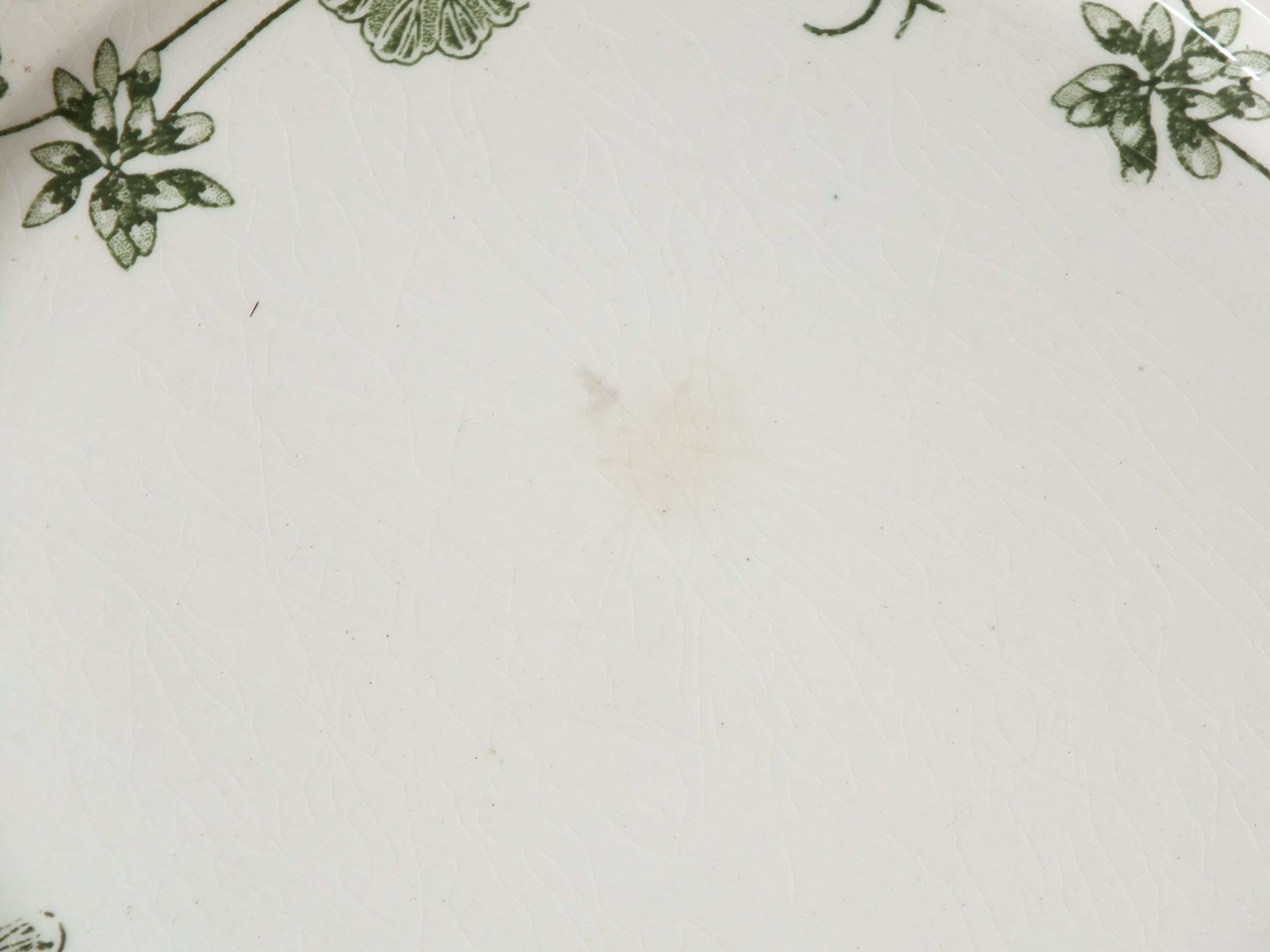 7 flat plates terre de fer sarreguemines u&c geranium