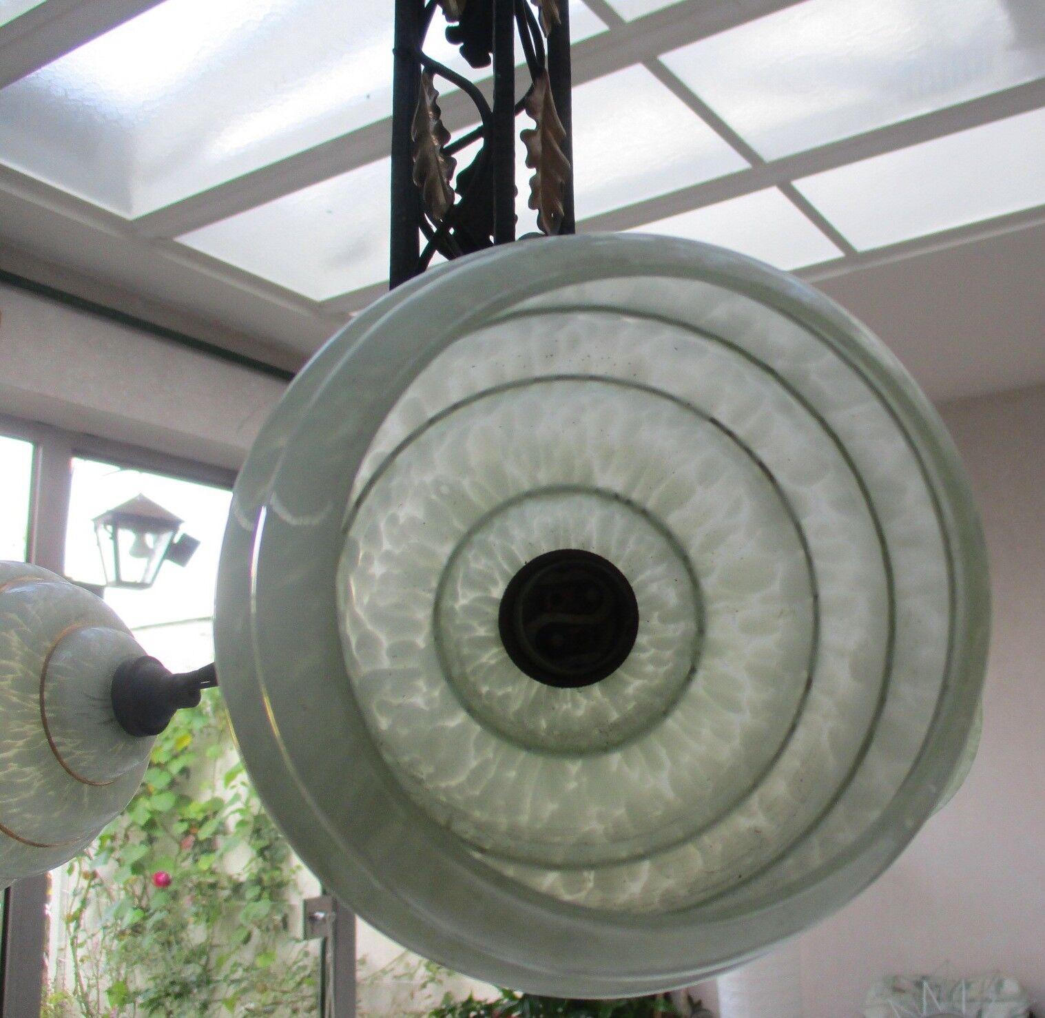 Wrought iron luster 3 branches day offpasped