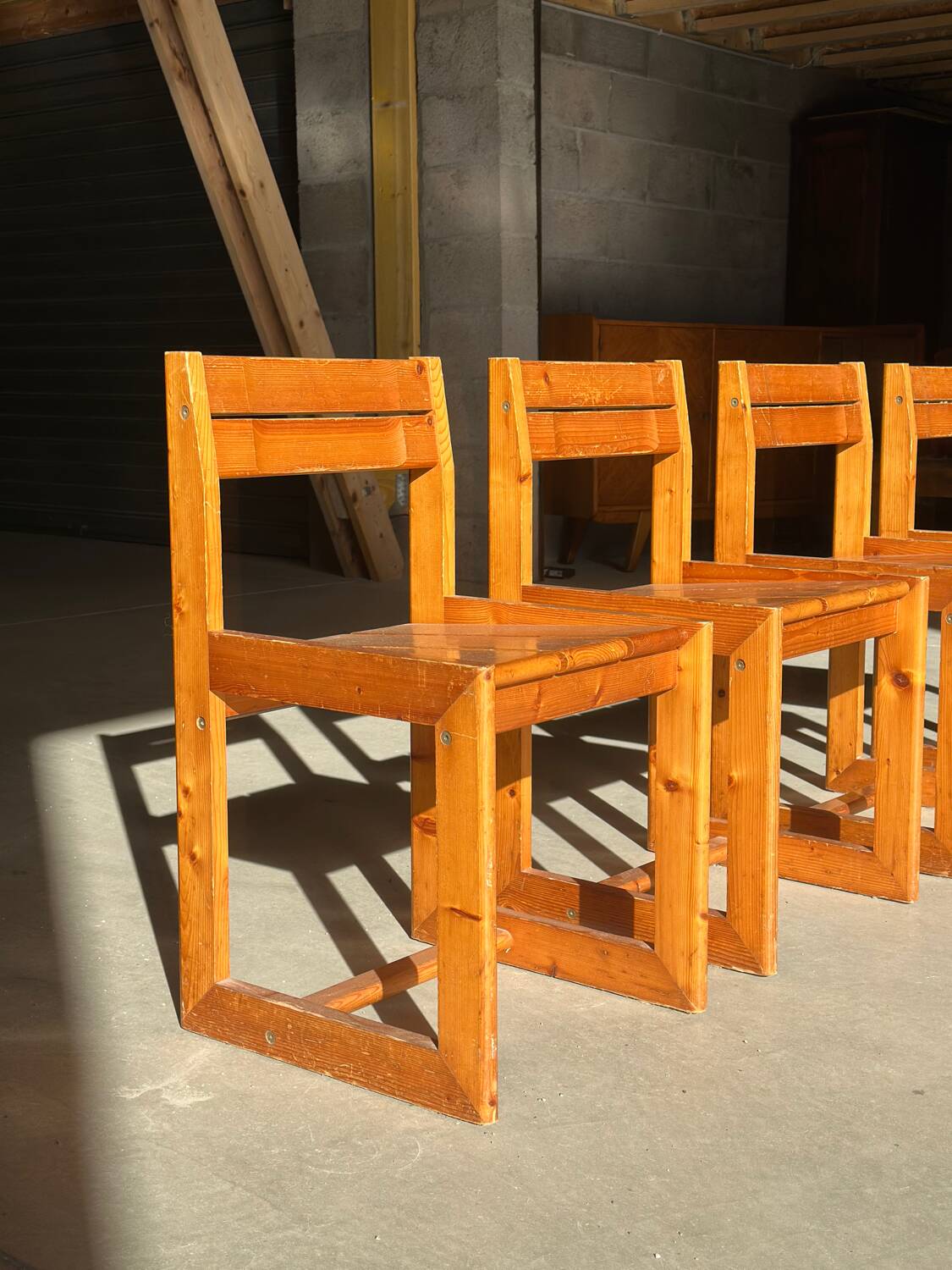 Solid pine chairs