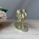 Sculpture brass camel figurine on pedestal vintage