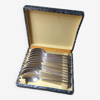 Box silver spoons punches