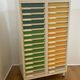 Vintage sorting furniture from the 70s / 30 drawers - industrial / workshop / haberdashery