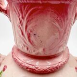 Art Nouveau vase in barbotine Longchamp Terre de Fer