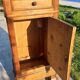Occasional furniture, walnut bedside table, late 19th century.