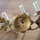 Wall light sheets gold metal