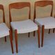 Set of 6 chairs Scandinavian teak by Niels Otto Møller