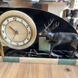 Silvoz antique fireplace clock