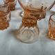Rosaline carafe liqueur service and 12 glasses salmon pink