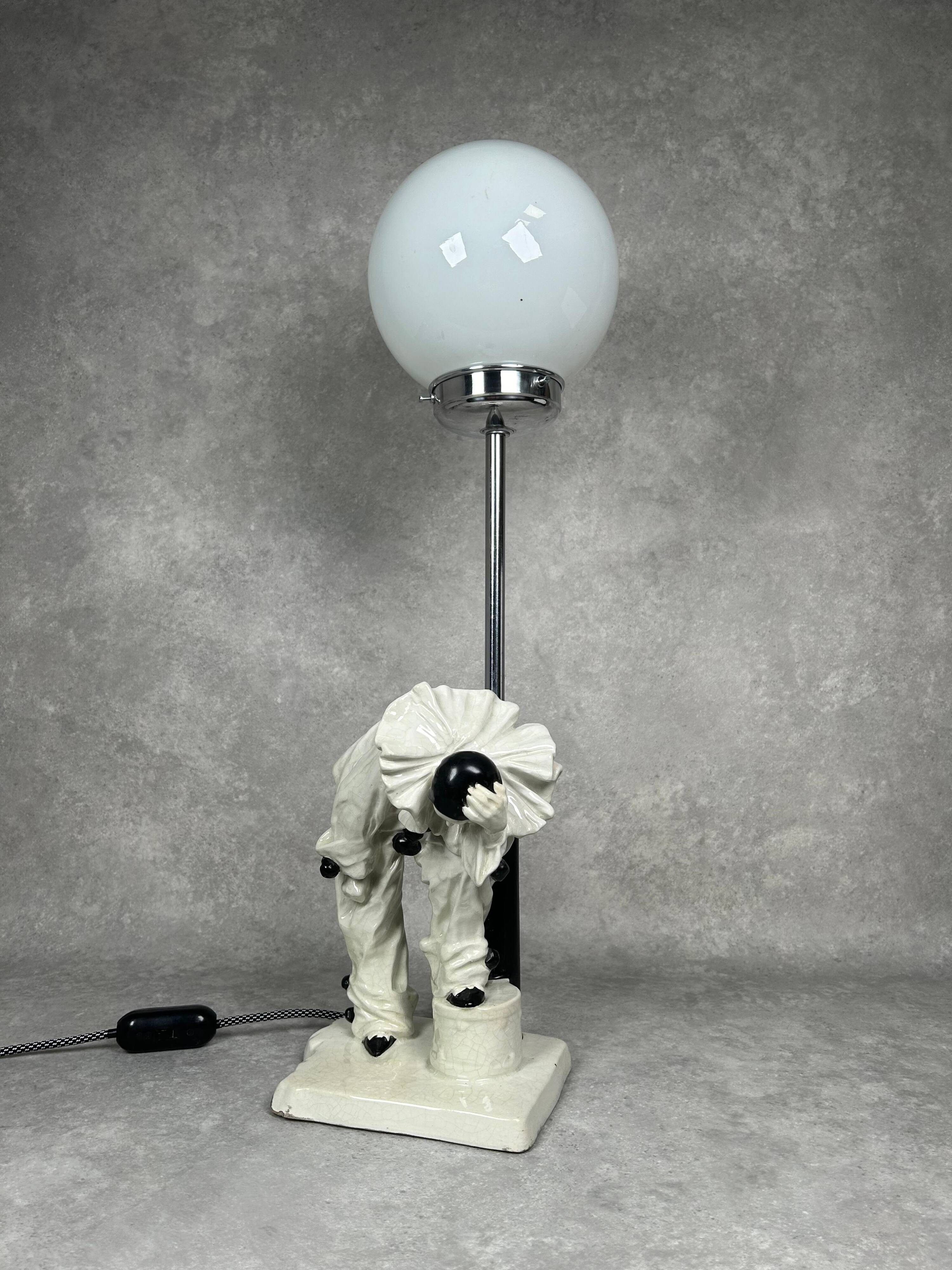 Art Deco table lamp by Emanuel Kodet Julián for Bechyně