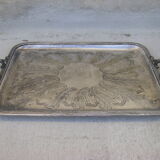 Large old service tray