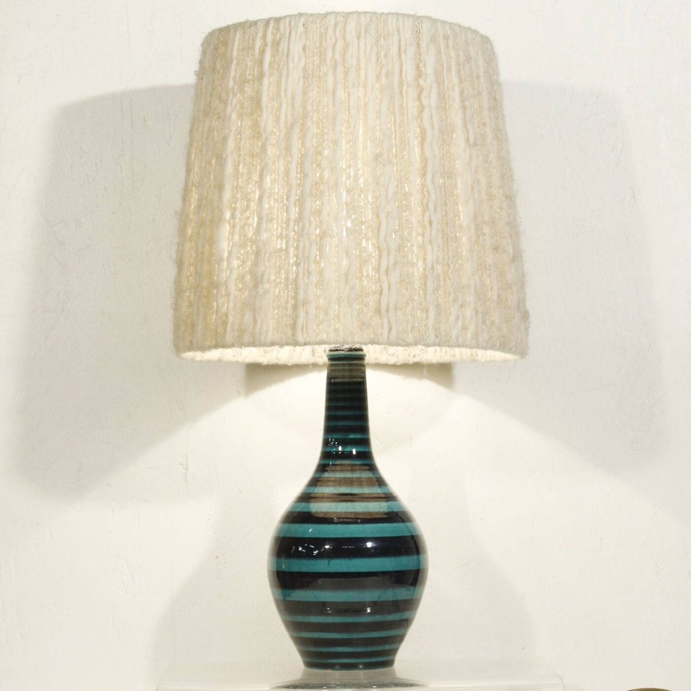 Ceramic lamp base from the Müller workshops in Lucerne Switzerland 1950s