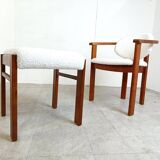 Vintage armchair with footstool, 1960s