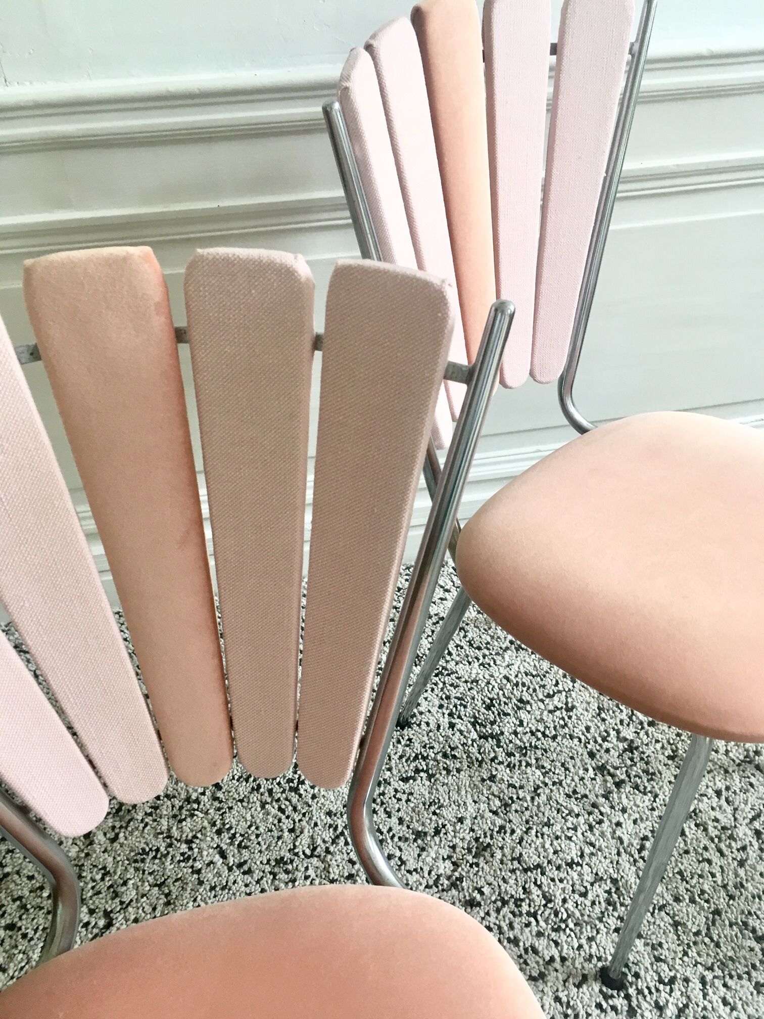 restored vintage "petal" chairs