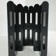 Large black magazine rack by Giotto Stoppino for Kartell, Italy 1970.